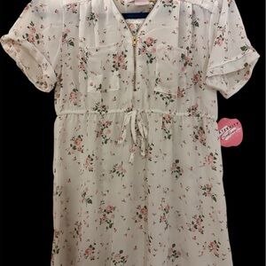 Expressions Floral Maternity Blouse